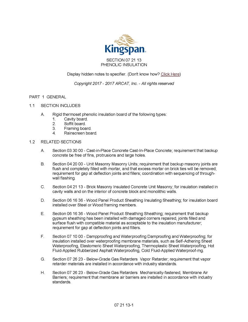 Kingspan Insulation Downloads Kingspan Usa