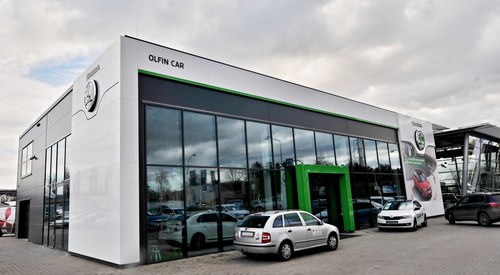 Projekty Salon samochodowy Škoda Auto Kingspan