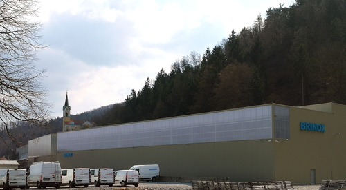 Wall-Lite panels on a warehouse