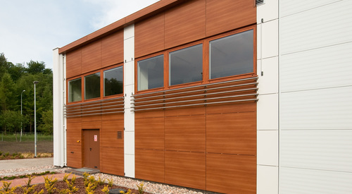 Rainscreen facade, Suspended ventilated facade, Benchmark Kingspan, Benchmark Karrier (HPL), KS1000 AWP