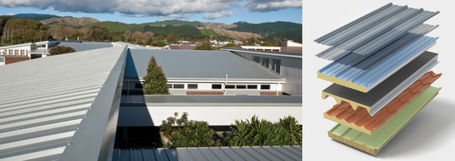Banner_Roof_Systems_CEER, Deckenpaneel, Sandwichpaneel, Sandwichplatten Dach, Dachpaneele
