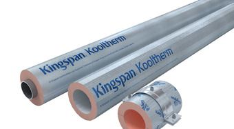 Kooltherm black and silver pipes